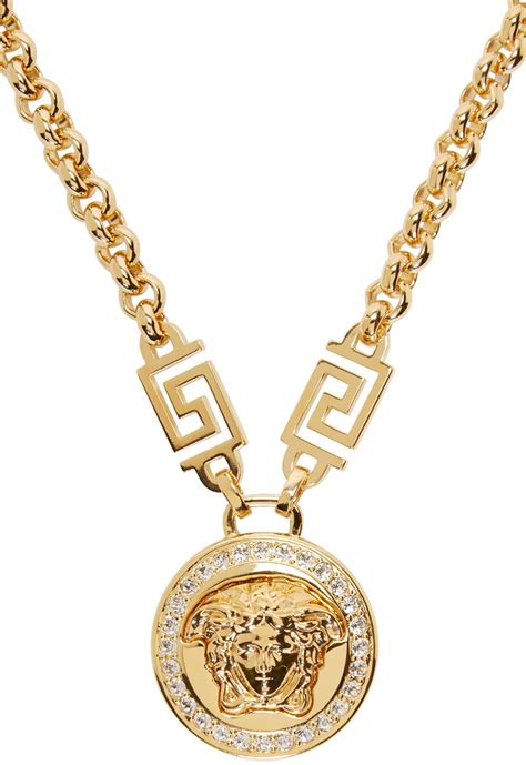 buy women versace necklace|14k gold versace pendant.